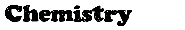 Chemistry font preview
